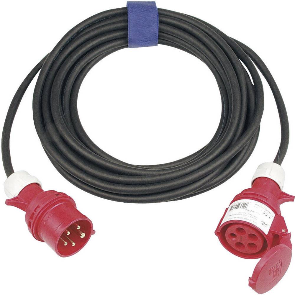 SIROX 363.410 napájecí prodlužovací kabel 16 A černá 10.00 m H07RN-F 5G 2,5 mm²