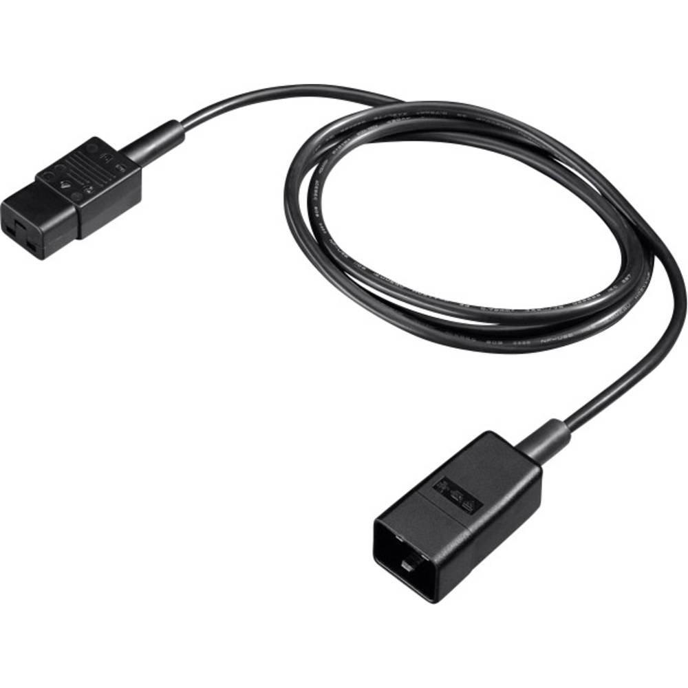 Rittal napájecí prodlužovací kabel [1x IEC zástrčka C20 16 A - 1x IEC C19 zásuvka 16 A] 1.80 m černá