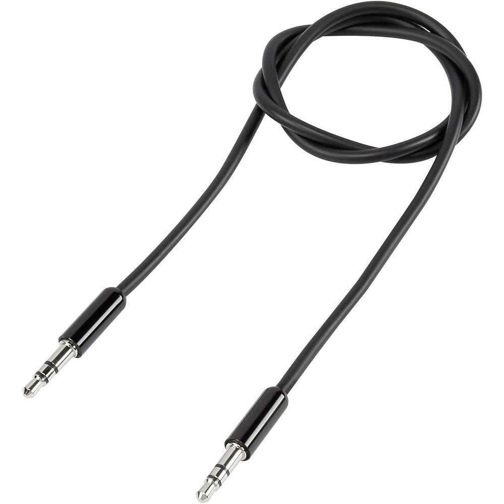 SpeaKa Professional SP-7870040 jack audio kabel [1x jack zástrčka 3,5 mm - 1x jack zástrčka 3,5 mm] 0.50 m černá SuperSo