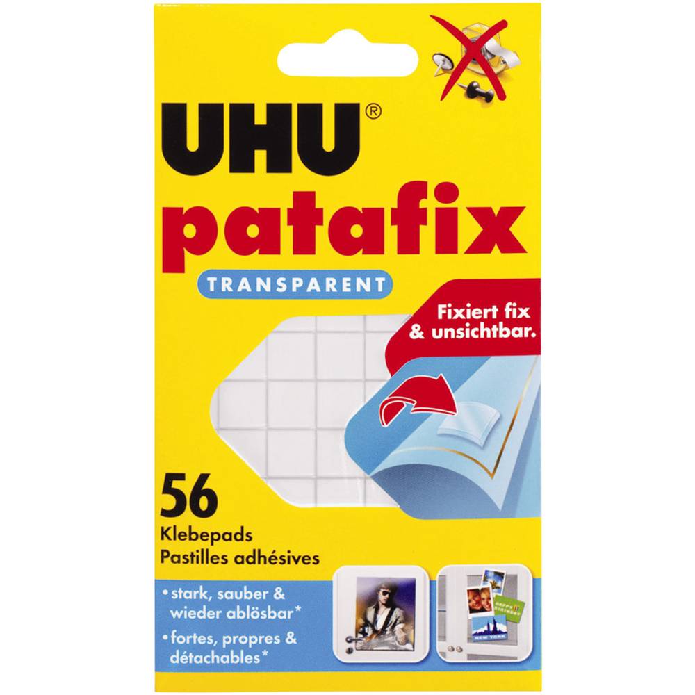 UHU patafix 48815 48815 oboustranná lepicí páska UHU® Patafix transparentní 56 ks