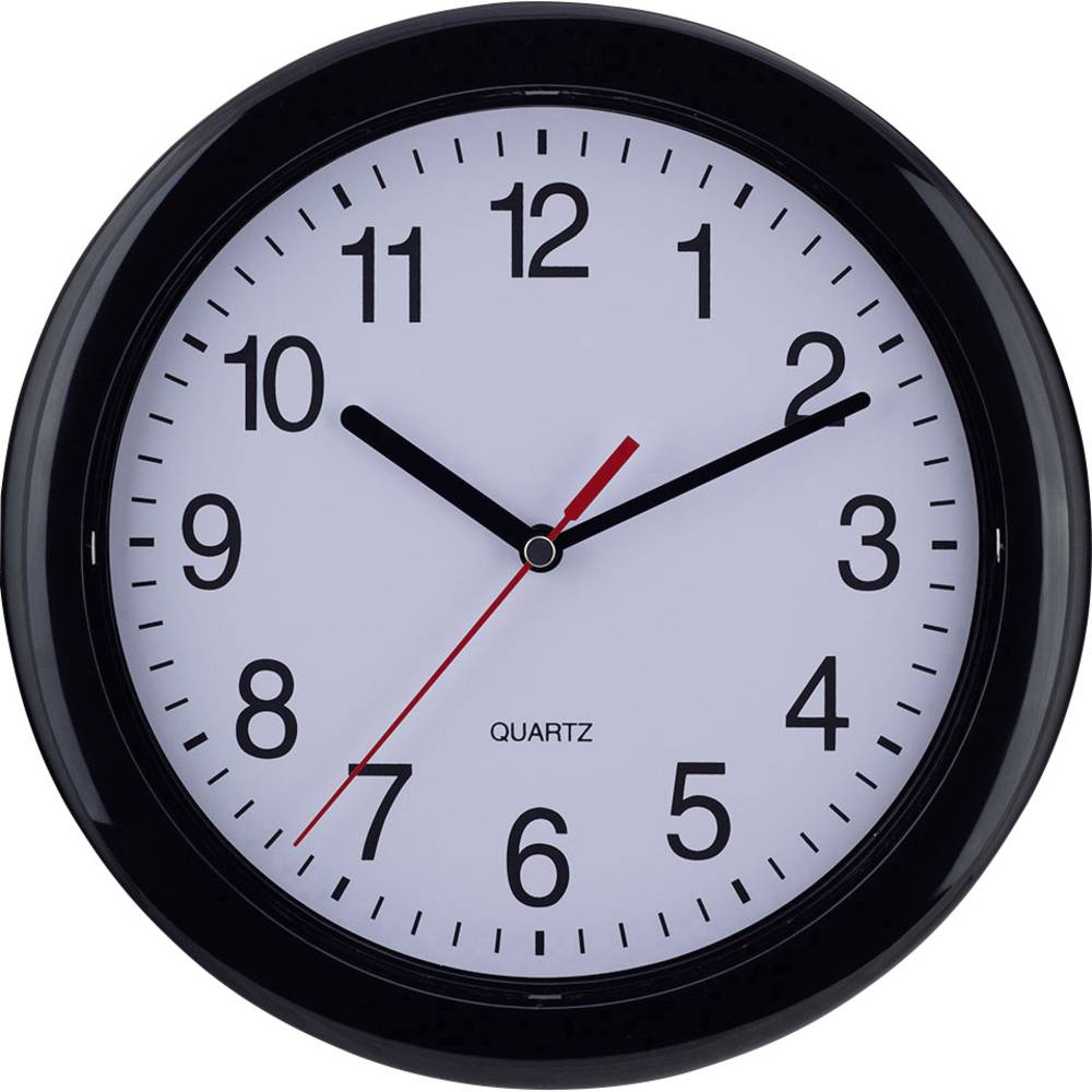 EUROTIME 22221 Quartz nástěnné hodiny 25 cm , černá