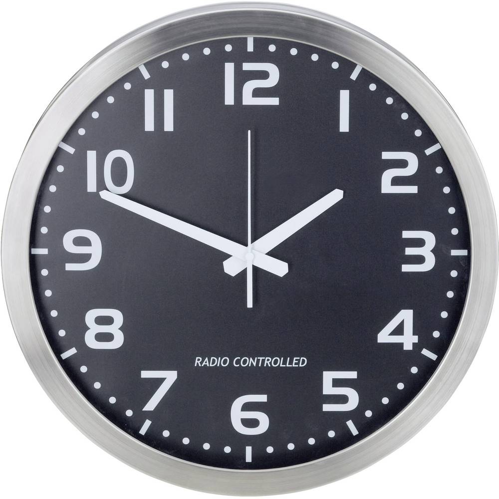M601508 DCF nástěnné hodiny 40 cm , hliník