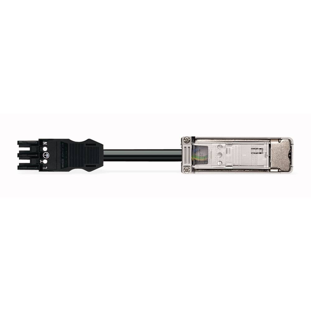 WAGO síťový připojovací kabel síťová zásuvka - kabel s otevřenými konci černá 0.35 m 1 ks