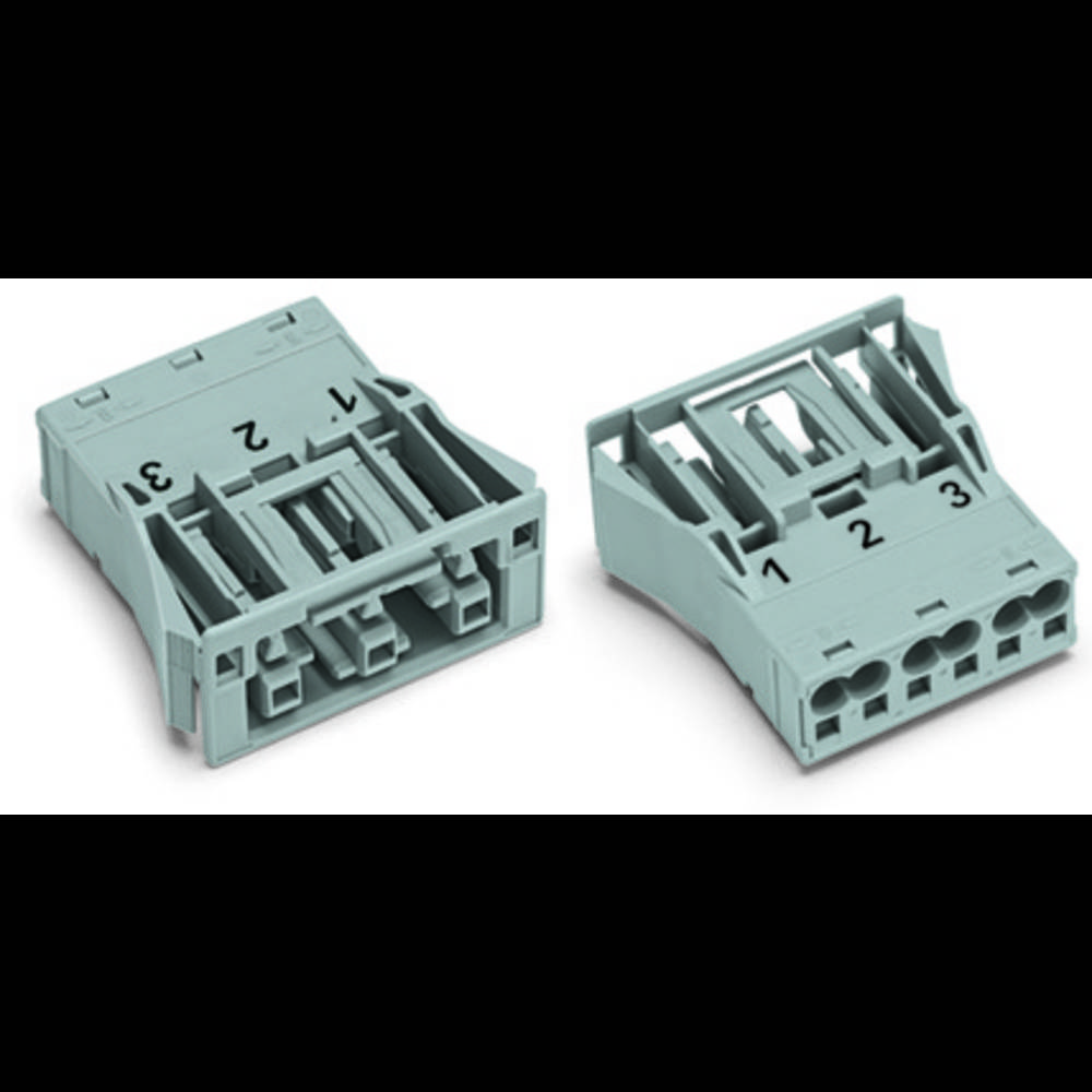 WAGO 770-723 síťový konektor WINSTA MIDI zásuvka, rovná Počet kontaktů: 3 25 A bílá 100 ks