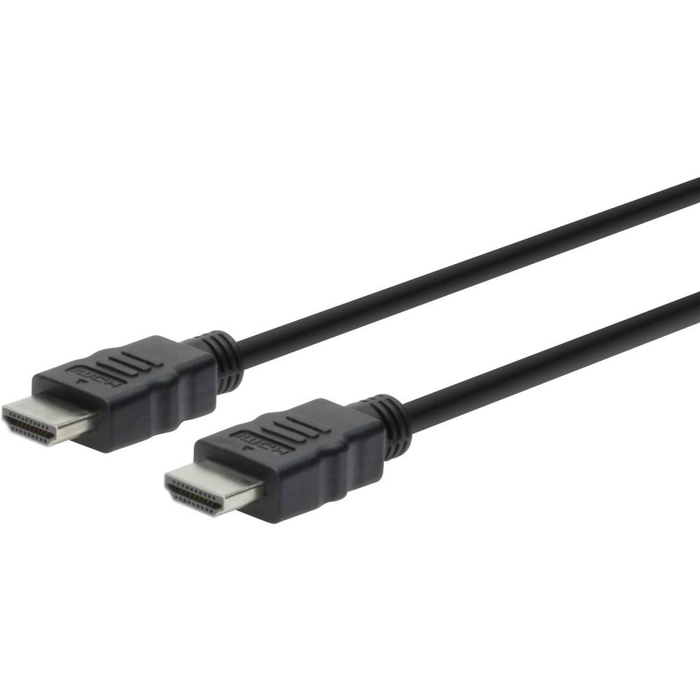 Digitus HDMI kabel Zástrčka HDMI-A, Zástrčka HDMI-A 3.00 m černá AK-330114-030-S #####4K UHD, pozlacené kontakty HDMI ka