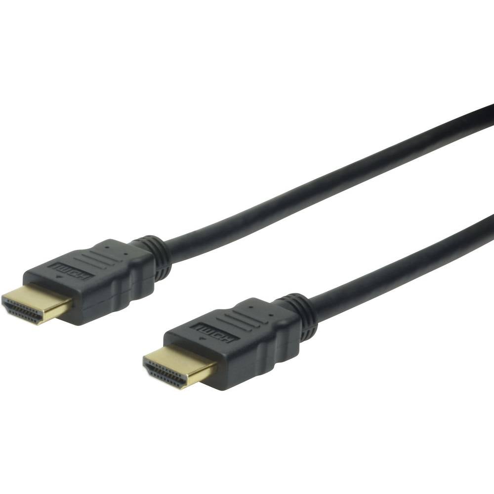 Digitus HDMI kabel Zástrčka HDMI-A, Zástrčka HDMI-A 5.00 m černá AK-330107-050-S Audio Return Channel, pozlacené kontakt