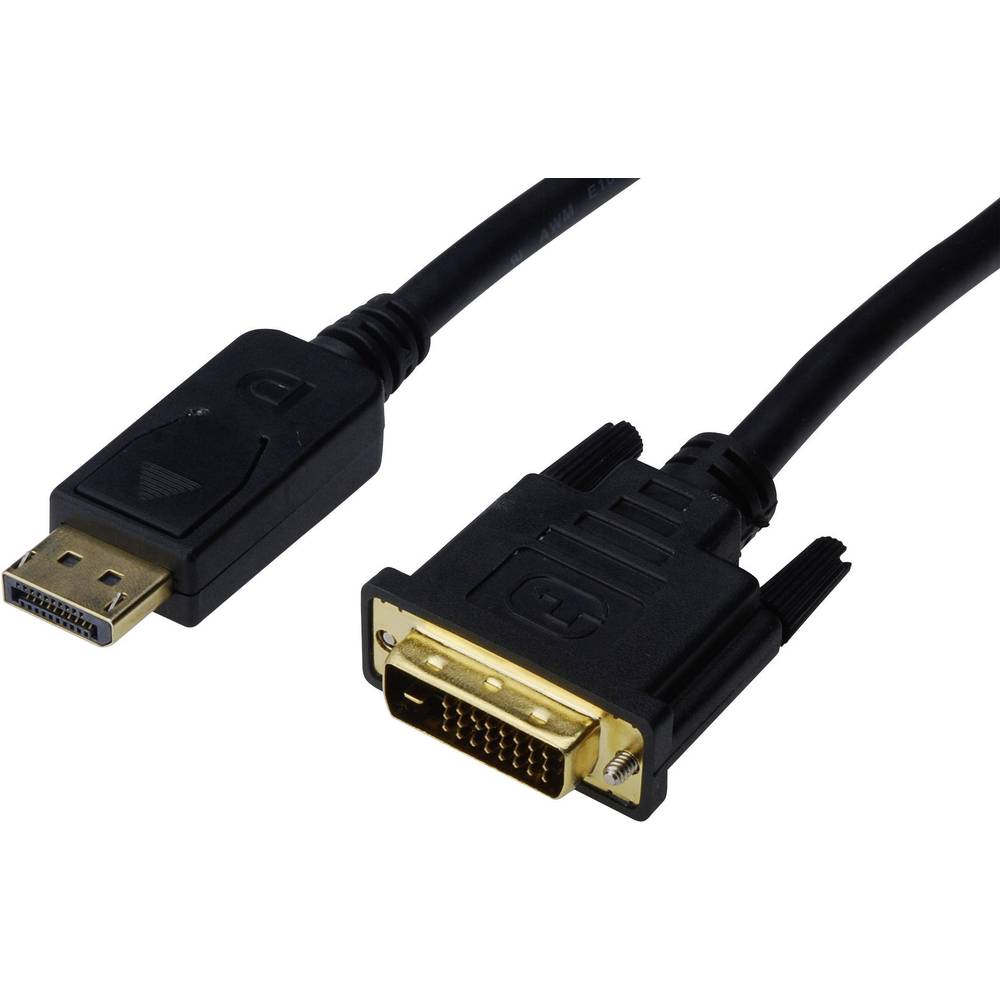 Digitus DisplayPort / DVI kabelový adaptér Konektor DisplayPort, DVI-D 24+1pol. Zástrčka 3.00 m černá AK-340306-030-S Ka