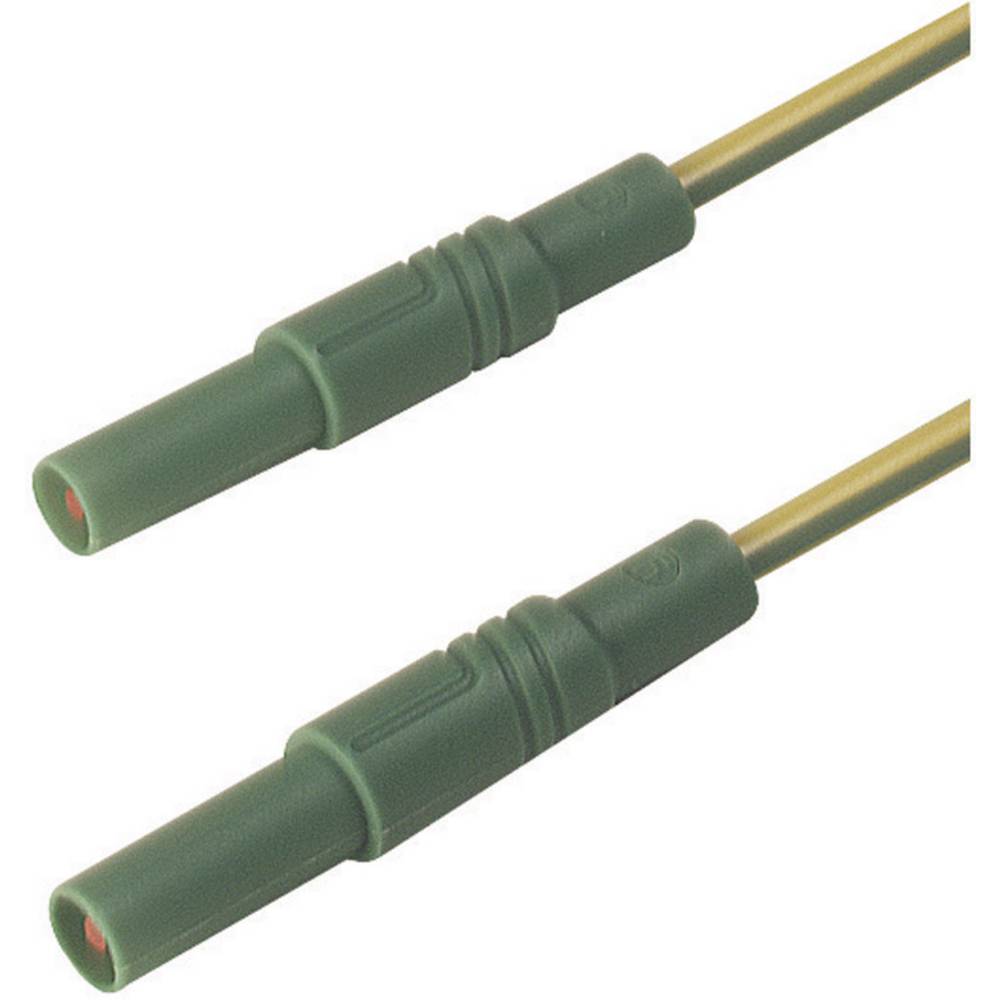 SKS Hirschmann MLS GG 100/2,5 ge/gn bezpečnostní měřicí kabely [lamelová zástrčka 4 mm - lamelová zástrčka 4 mm] 1.00 m,