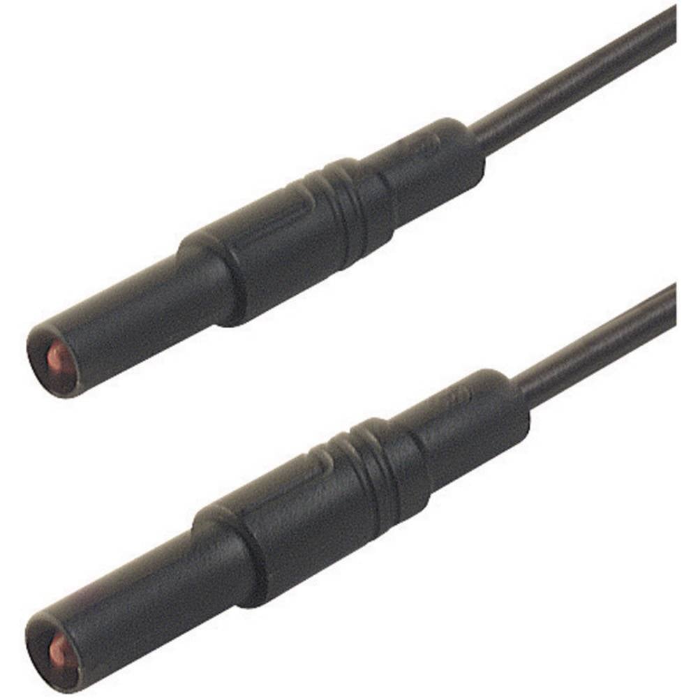 SKS Hirschmann MLS GG 200/2,5 sw bezpečnostní měřicí kabely [lamelová zástrčka 4 mm - lamelová zástrčka 4 mm] 2.00 m, če