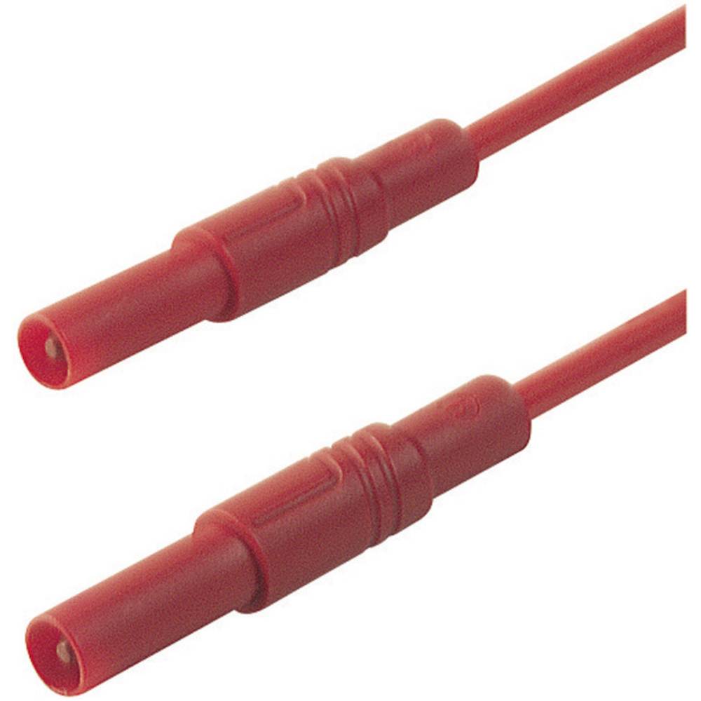 SKS Hirschmann MLS GG 200/2,5 rt bezpečnostní měřicí kabely [lamelová zástrčka 4 mm - lamelová zástrčka 4 mm] 2.00 m, če