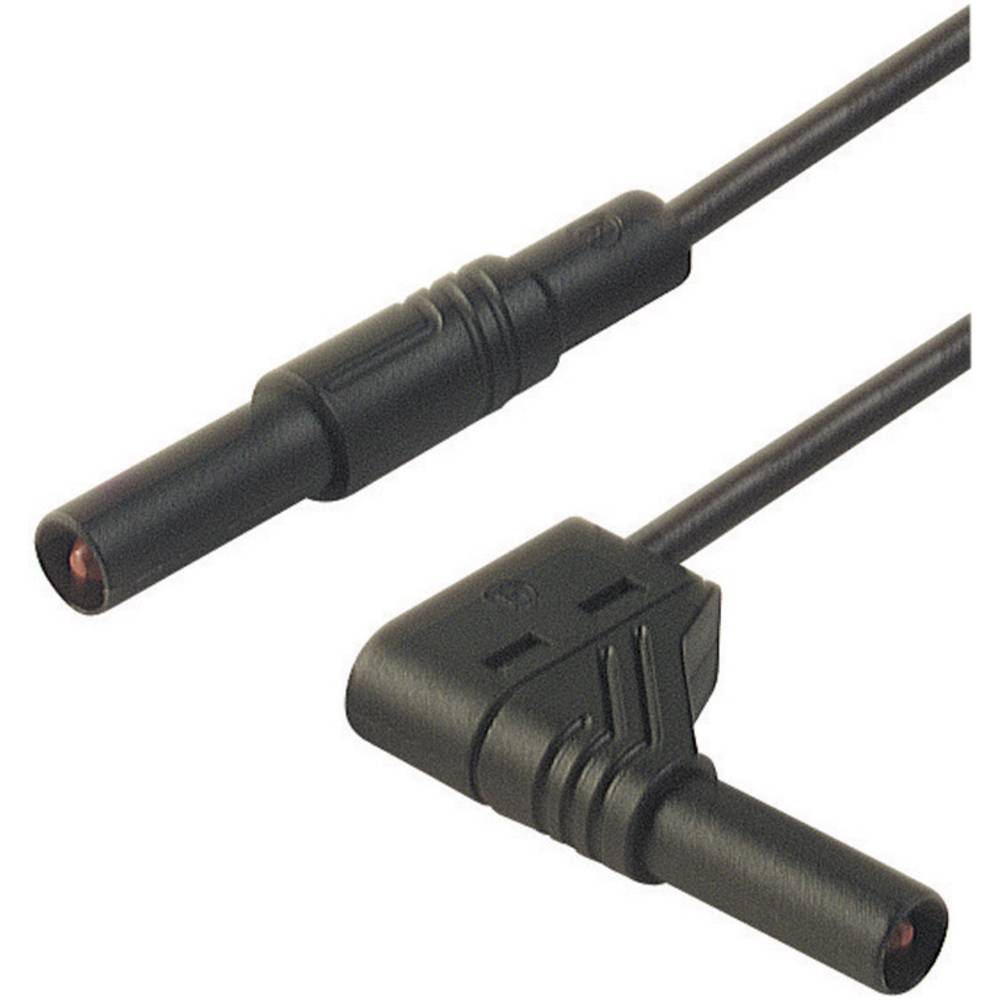SKS Hirschmann MLS WG 100/2,5 sw bezpečnostní měřicí kabely [lamelová zástrčka 4 mm - lamelová zástrčka 4 mm] 1.00 m, če