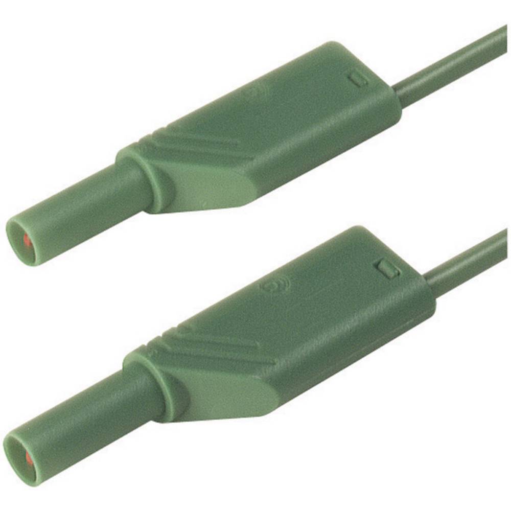 SKS Hirschmann MLS WS 100/2,5 gn bezpečnostní měřicí kabely [lamelová zástrčka 4 mm - lamelová zástrčka 4 mm] 1.00 m, ze