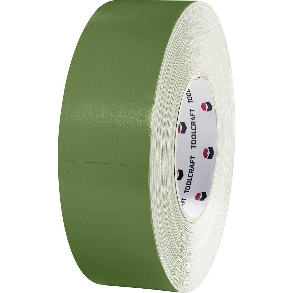 TOOLCRAFT 80DT 80DT Heavy duty tape 80DT olivově zelená (d x š) 50 m x 50 mm 1 ks