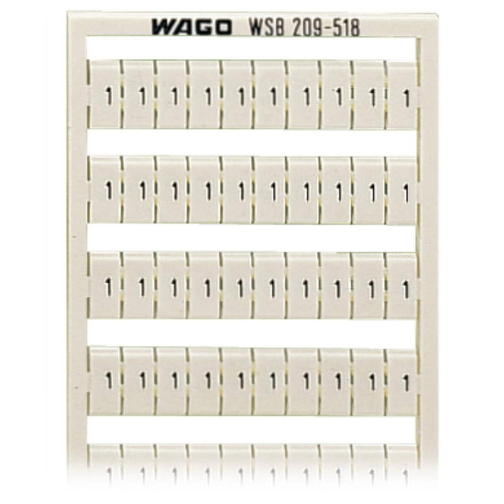 WAGO 209-518 popisné karty Otisk (Kabelový značkovač): 1, 2 5 ks
