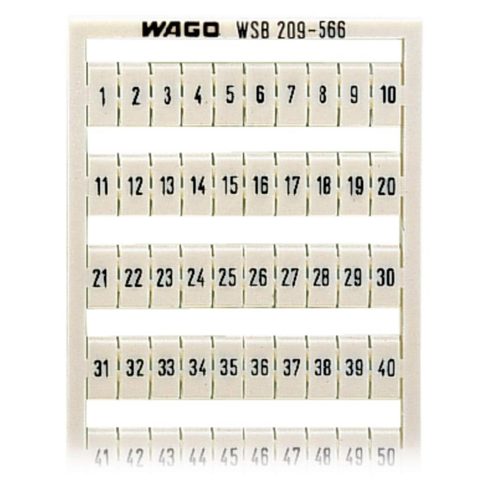 WAGO 209-566 popisné karty Otisk (Kabelový značkovač): 1 - 50 5 ks