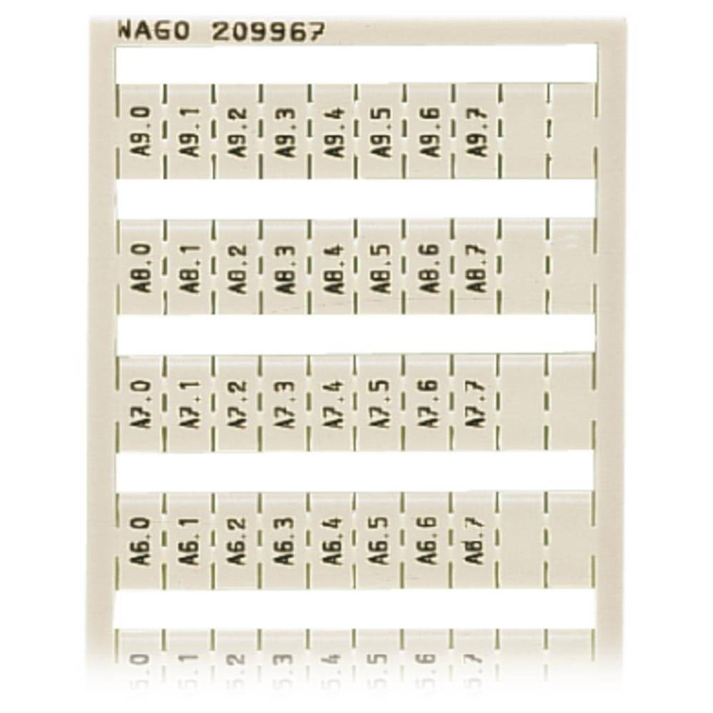 WAGO 209-967 popisné karty Otisk (Kabelový značkovač): A0.0 A0.1 - A9.6, A9.7 5 ks