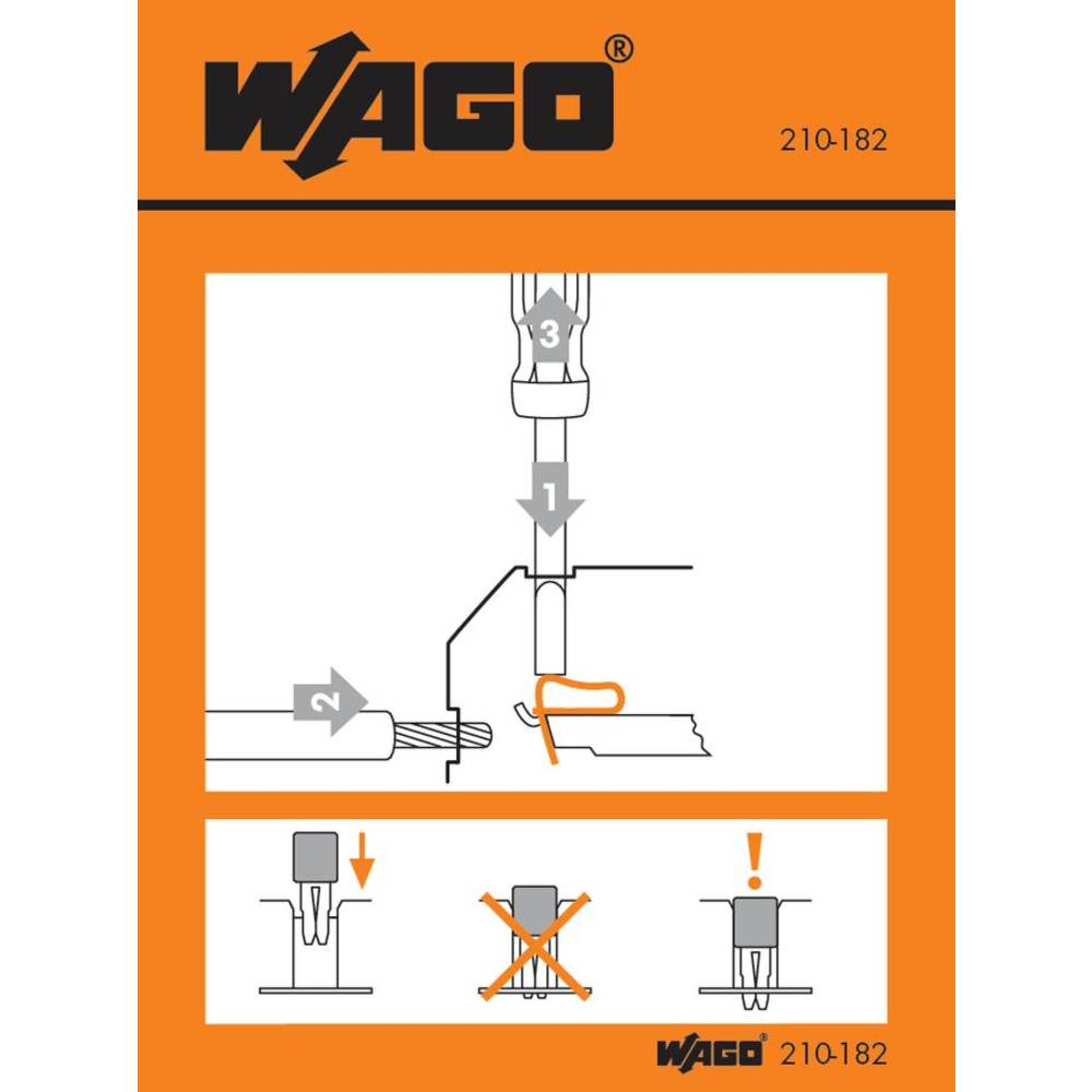 WAGO 210-182 nálepka s pokyny 100 ks