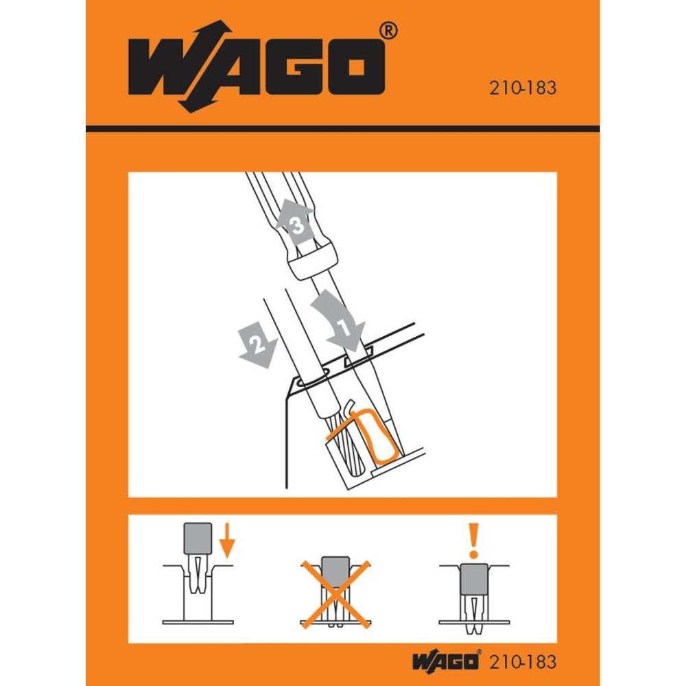 WAGO 210-183 nálepka s pokyny 100 ks
