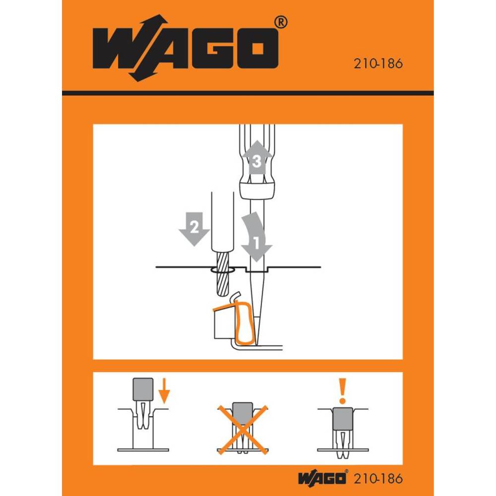 WAGO 210-186 nálepka s pokyny 100 ks