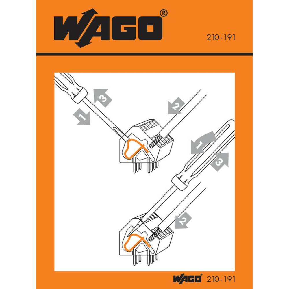 WAGO 210-406 nálepka s pokyny 100 ks