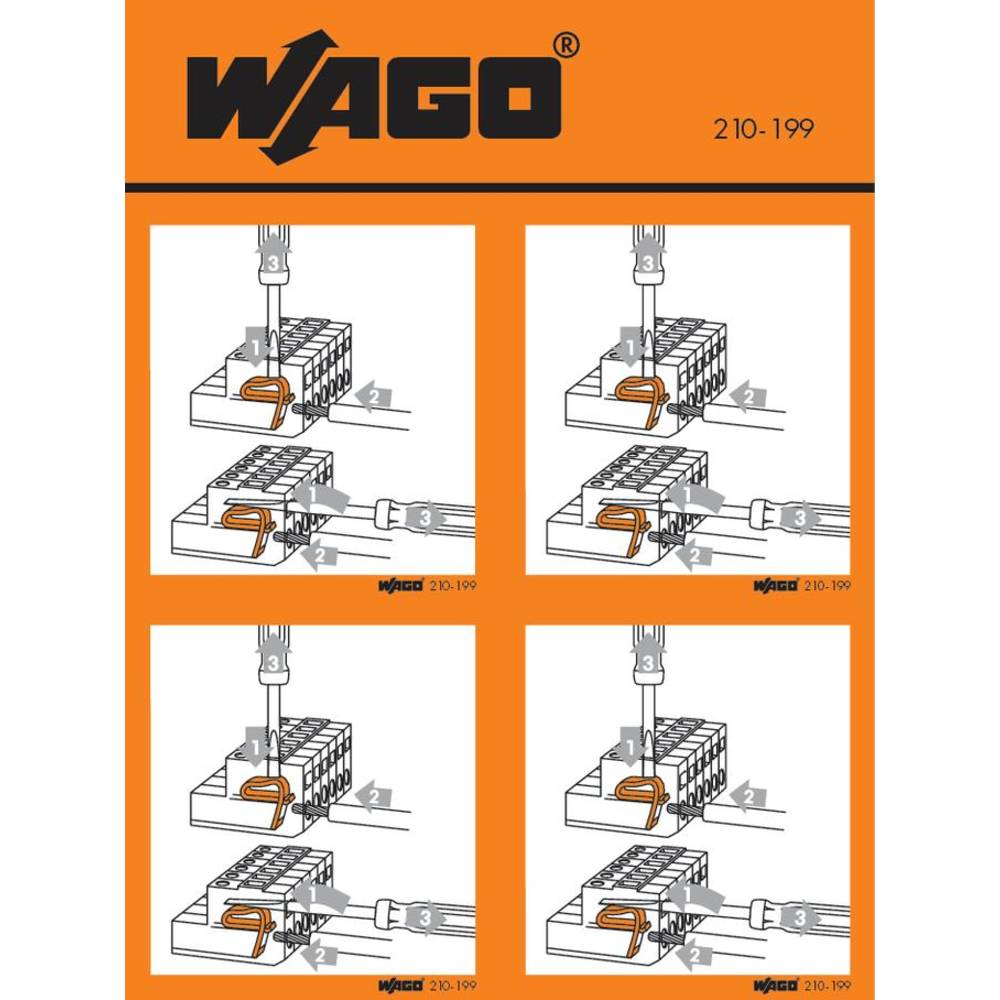 WAGO 210-199 nálepka s pokyny 100 ks