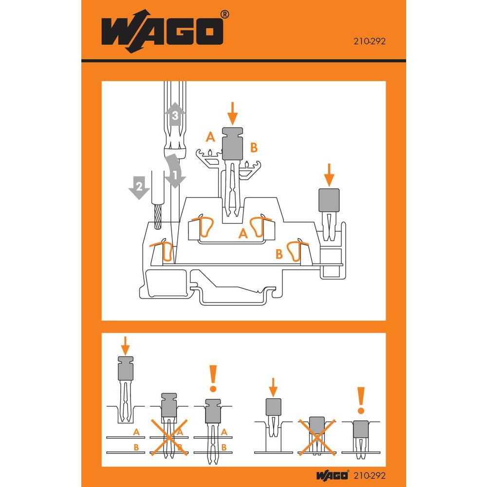 WAGO 210-292 nálepka s pokyny 100 ks