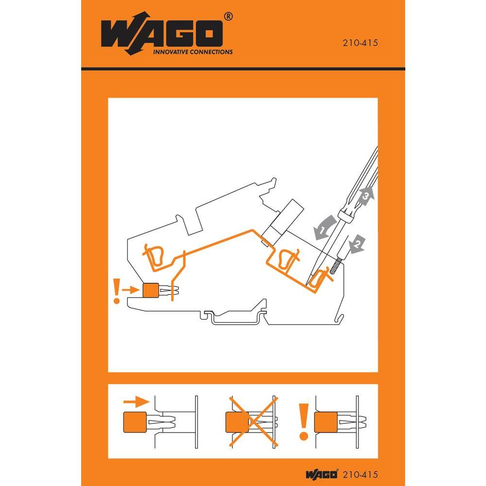 WAGO 210-415 nálepka s pokyny 100 ks