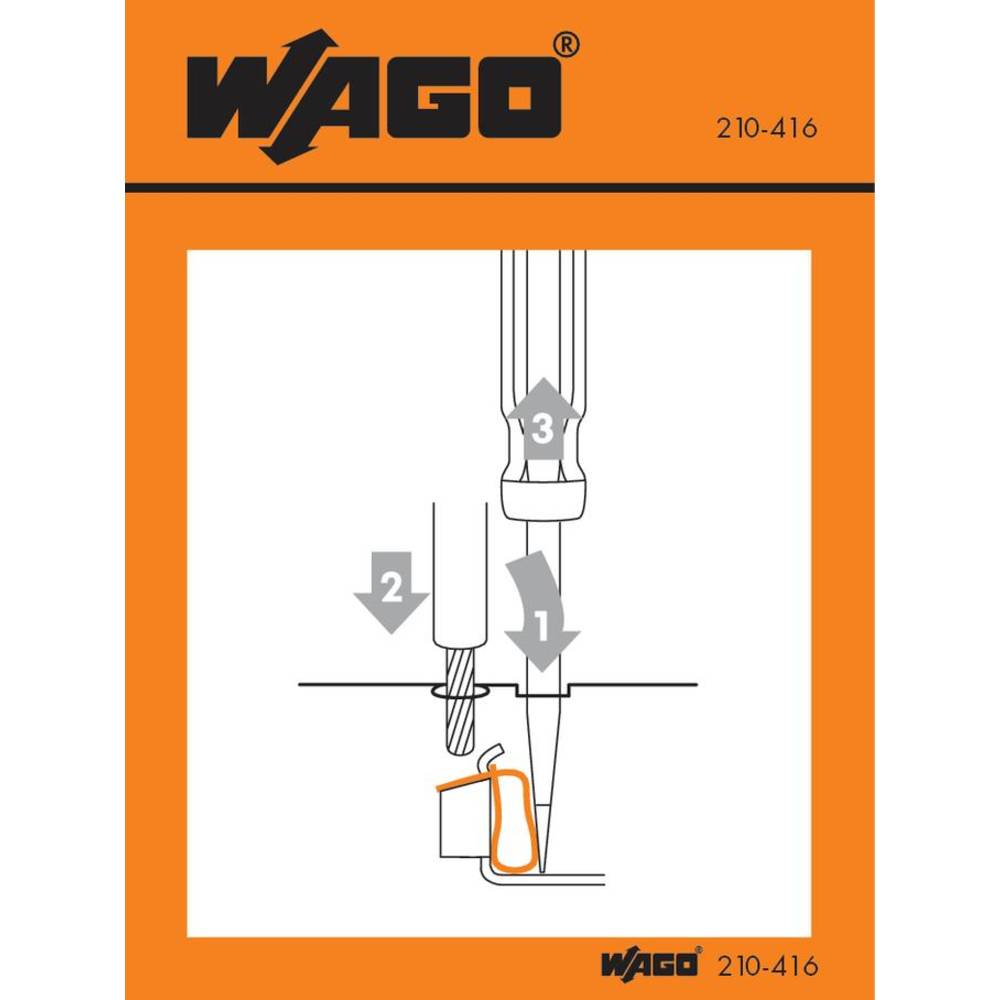 WAGO 210-416 nálepka s pokyny 100 ks