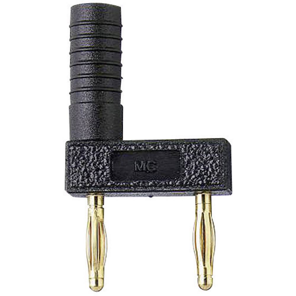 Stäubli KS2-12L/1SA/A spojovací konektor černá Ø pin: 2 mm Rozestup hrotů: 12 mm 1 ks