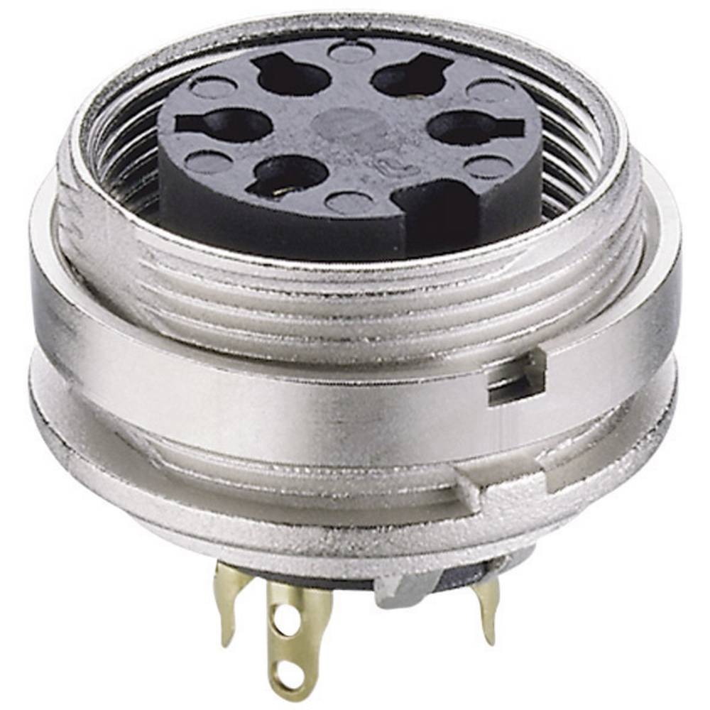 Lumberg KGV 81 DIN kruhový konektor zásuvka, vestavná vertikální Pólů: 8 stříbrná 1 ks