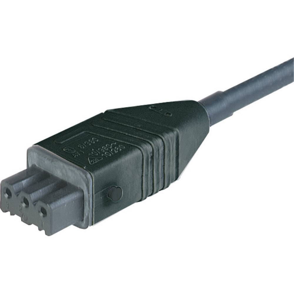 Hirschmann STAK 3K síťový připojovací kabel síťová zásuvka - kabel s otevřenými konci Počet kontaktů: 3 + PE černá 5.00