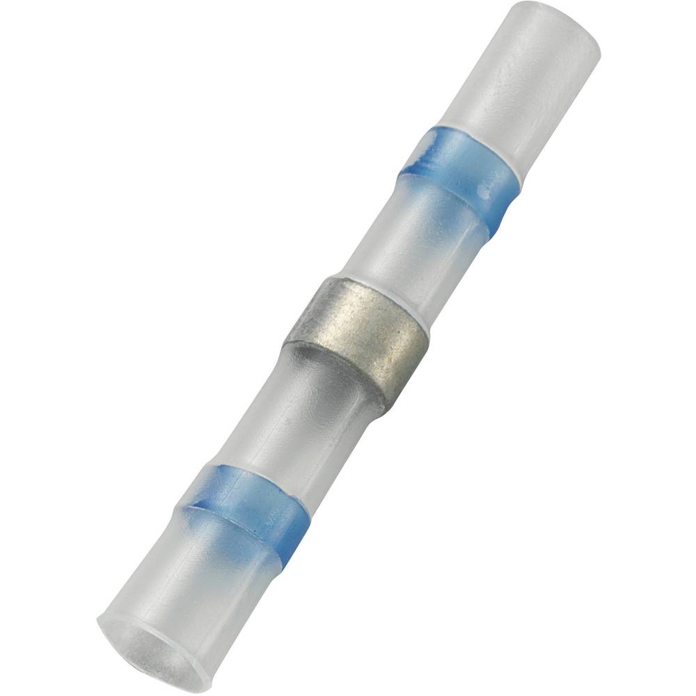 TRU COMPONENTS 736437 krimpovací spojka se smršťovací bužírkou 1 mm² 2.50 mm² plná izolace modrá 20 ks