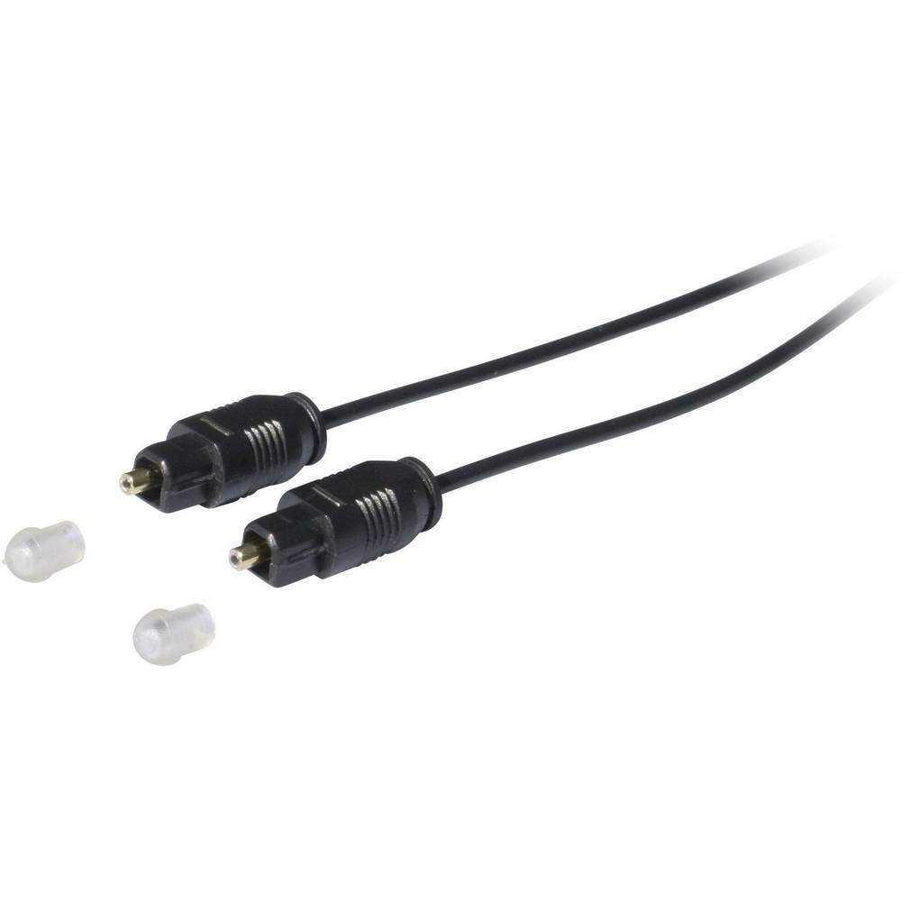 Toslink digitální audio kabel Kash 30L500 [1x Toslink zástrčka (ODT) - 1x Toslink zástrčka (ODT)], 0.50 m, černá