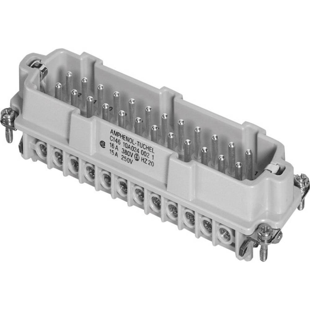 Amphenol C146 10A024 002 1-1 vložka pinového konektoru Heavy|mate® C146 počet kontaktů 24 + PE 1 ks
