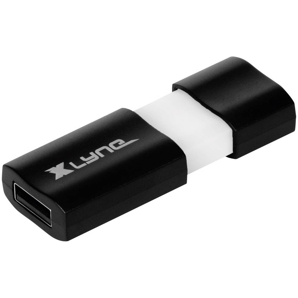 USB flash disk Xlyne Wave, 64 GB, USB 3.2 Gen 1 (USB 3.0), černá, bílá