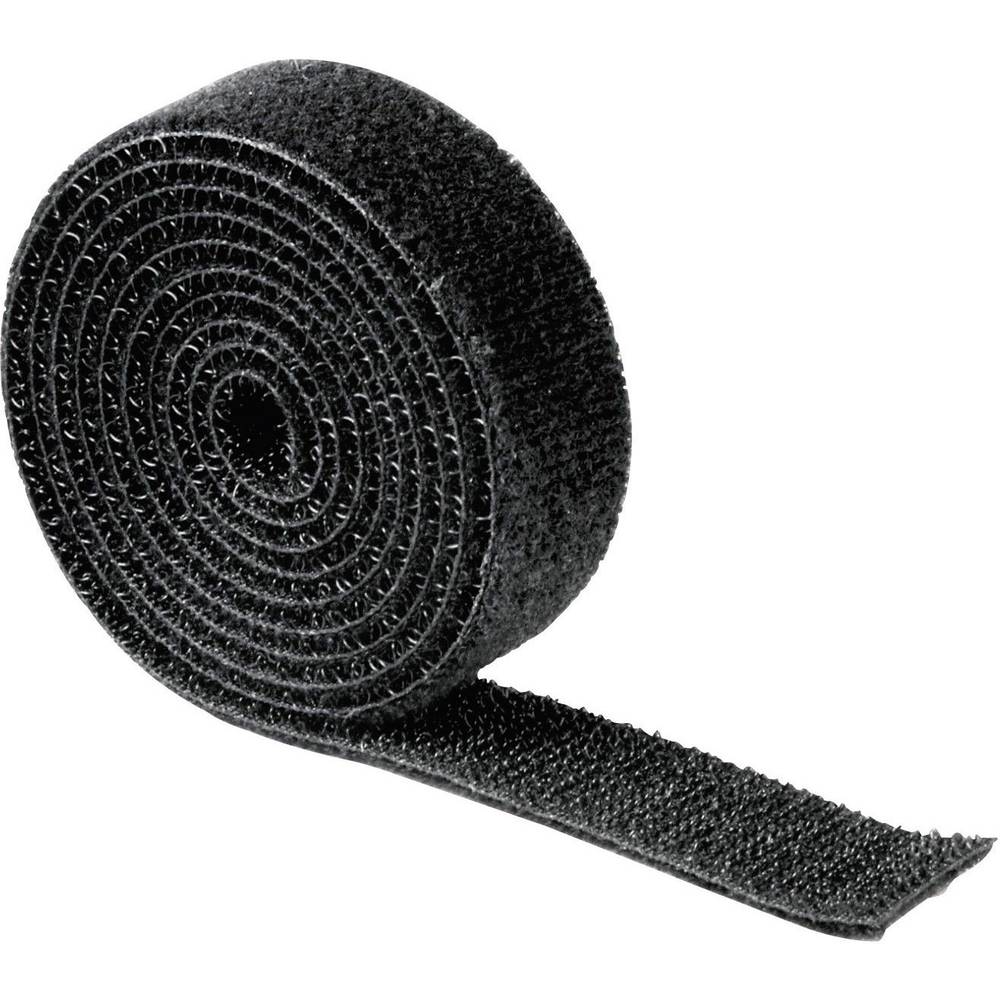 Hama kabelová šňůra Nylon® černá flexibilní (d x š) 1000 mm x 19 mm 1 ks 00020543