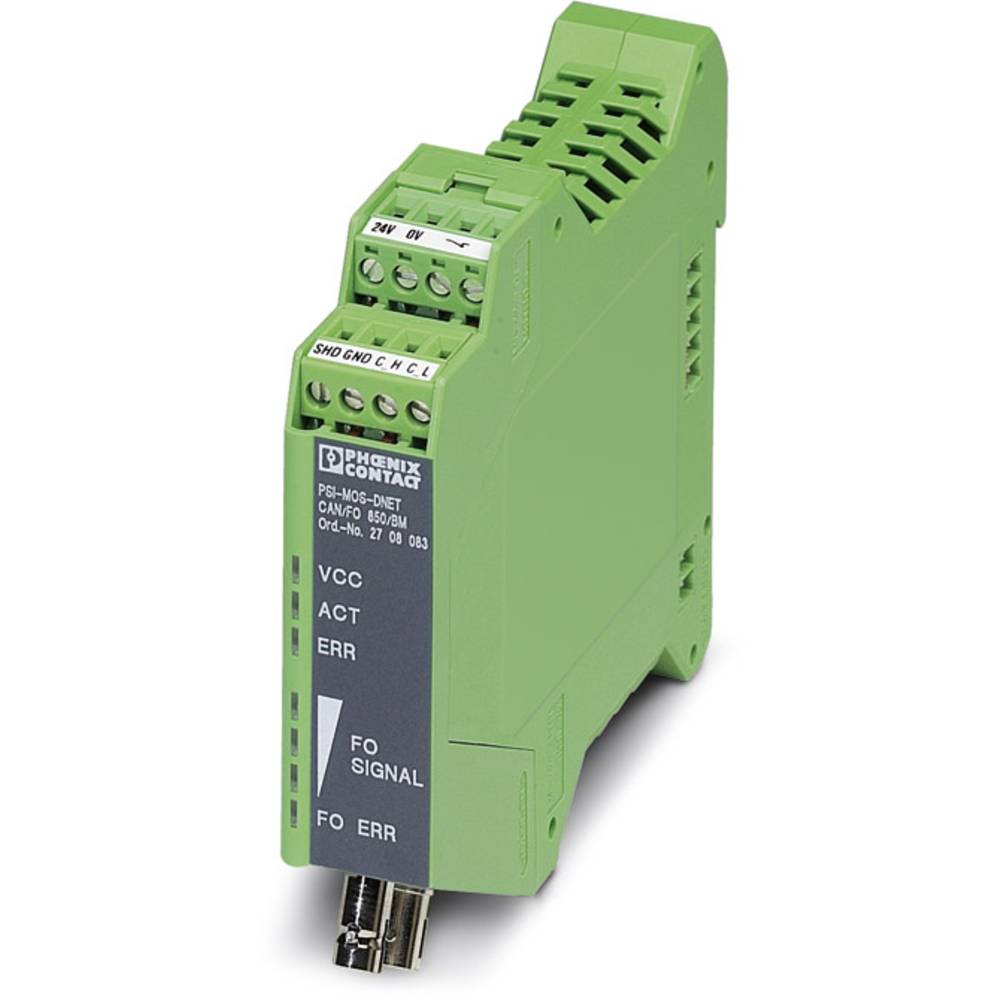 Phoenix Contact převodník pro optický kabel PSI-MOS-DNET CAN/FO 850/BM konvertor optických kabelů