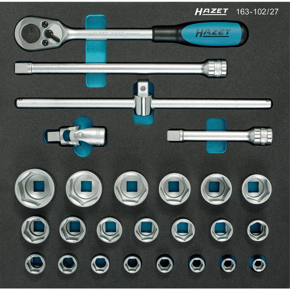Hazet sada nástrčných klíčů metrický 1/2 26dílná 163-102/27
