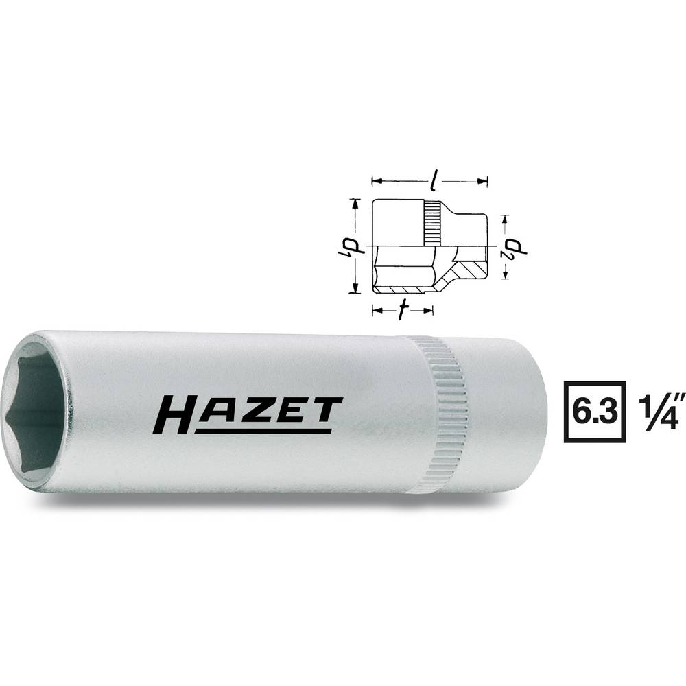 Hazet 850LG 850LG-5 vnější šestihran vložka pro nástrčný klíč 5 mm 1/4 (6,3 mm)