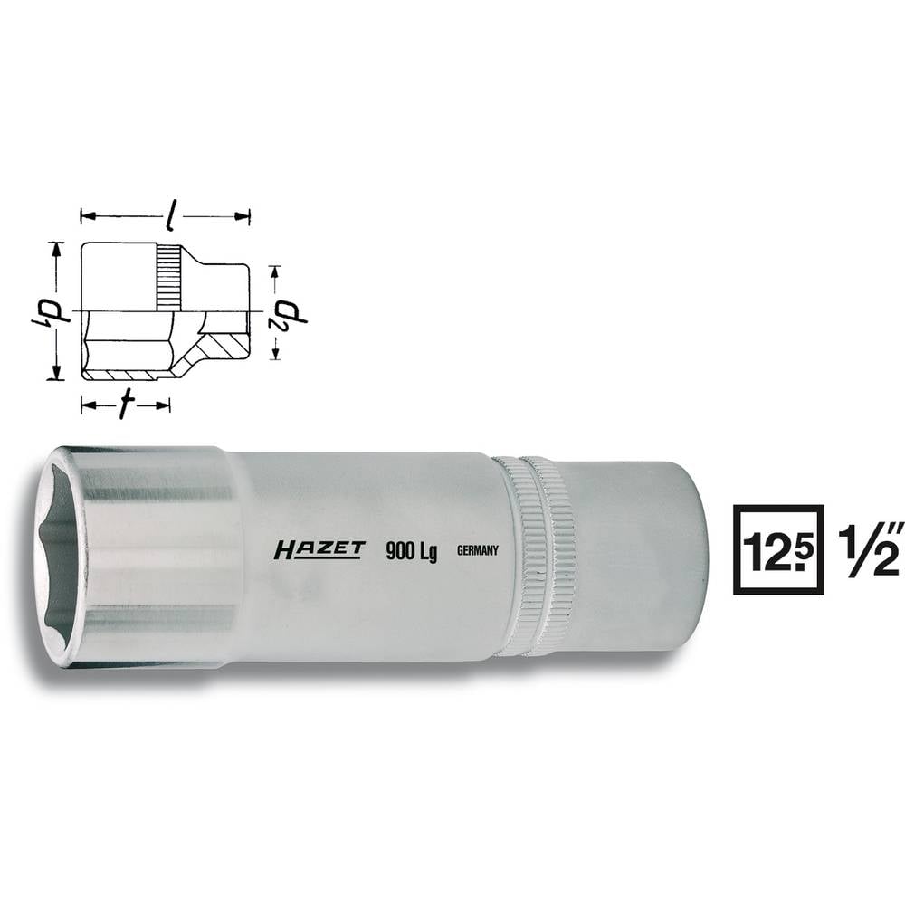 Hazet HAZET 900LG-10 vnější šestihran vložka pro nástrčný klíč 10 mm 1/2