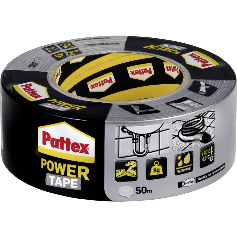 Pattex PT5SW páska se skelným vláknem Pattex Power Tape stříbrná (d x š) 50 m x 50 mm 1 ks