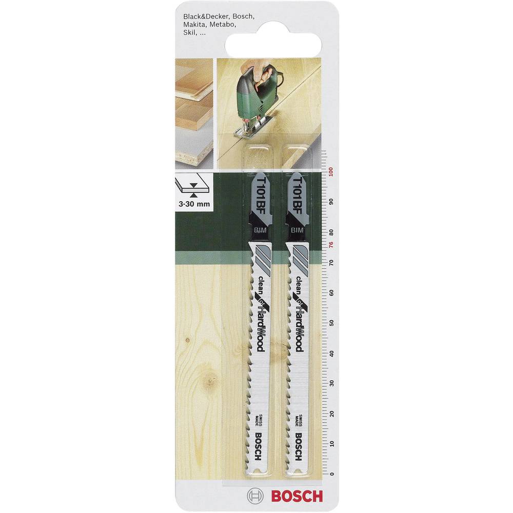 Bosch Accessories 2609256728 List přímočaré pily BIM, T 101 BF Clean for Hard Wood 2 ks