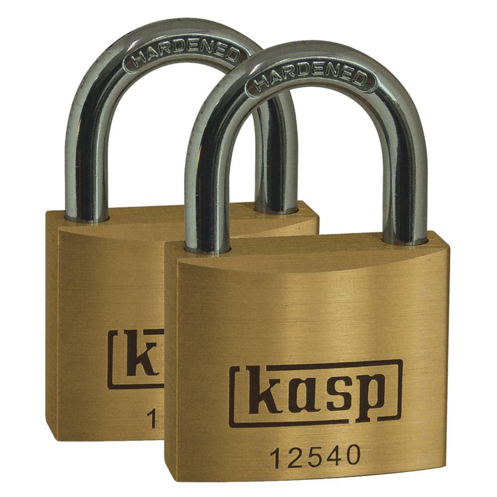 Kasp K12520D2 visací zámek 20 mm zámky se stejným klíčem zlatožlutá na klíč