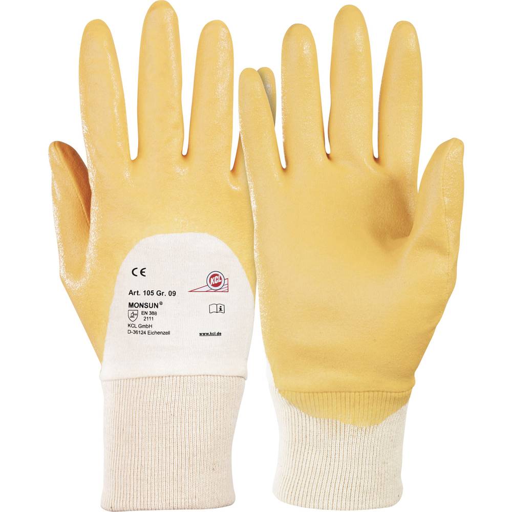 KCL Monsun® 105-10 bavlna pracovní rukavice Velikost rukavic: 10, XL EN 388 1 pár