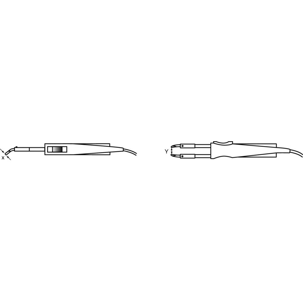 Weller WTA-4 pájecí hrot dlátový, zahnutý o 45° Velikost hrotů 12.5 mm Obsahuje 2 ks