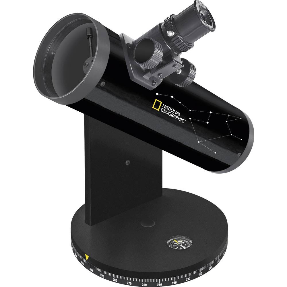 National Geographic 76/350, DOBSON hvězdářský teleskop azimutový Dobson Zvětšení 18 do 117 x