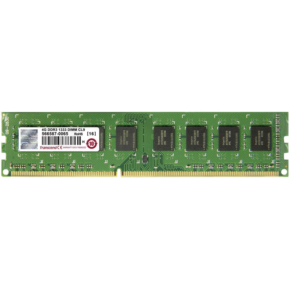 Transcend JetRAM Modul RAM pro PC DDR3 4 GB 1 x 4 GB 1333 MHz 240pinový DIMM CL9 JM1333KLN-4G