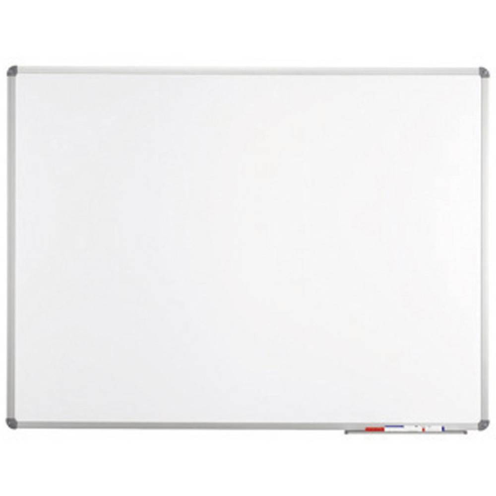 Maul bílá popisovací tabule Whiteboard MAULstandard (š x v) 240 cm x 120 cm šedá emailový nátěr vč. odkládací misky , fo