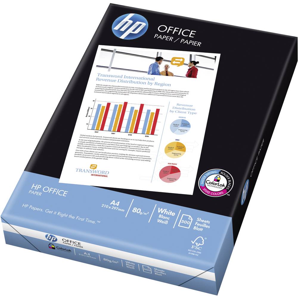 HP Office Paper CHP110 univerzální papír do tiskárny A4 80 g/m² 500 listů bílá