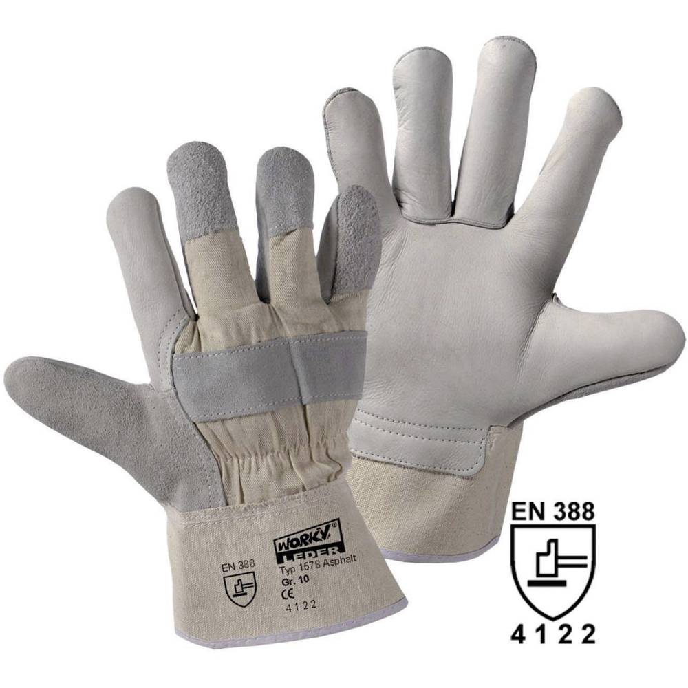L+D Upixx Asphalt 1578 hovězí lícovaná useň pracovní rukavice Velikost rukavic: univerzální CAT II 1 pár